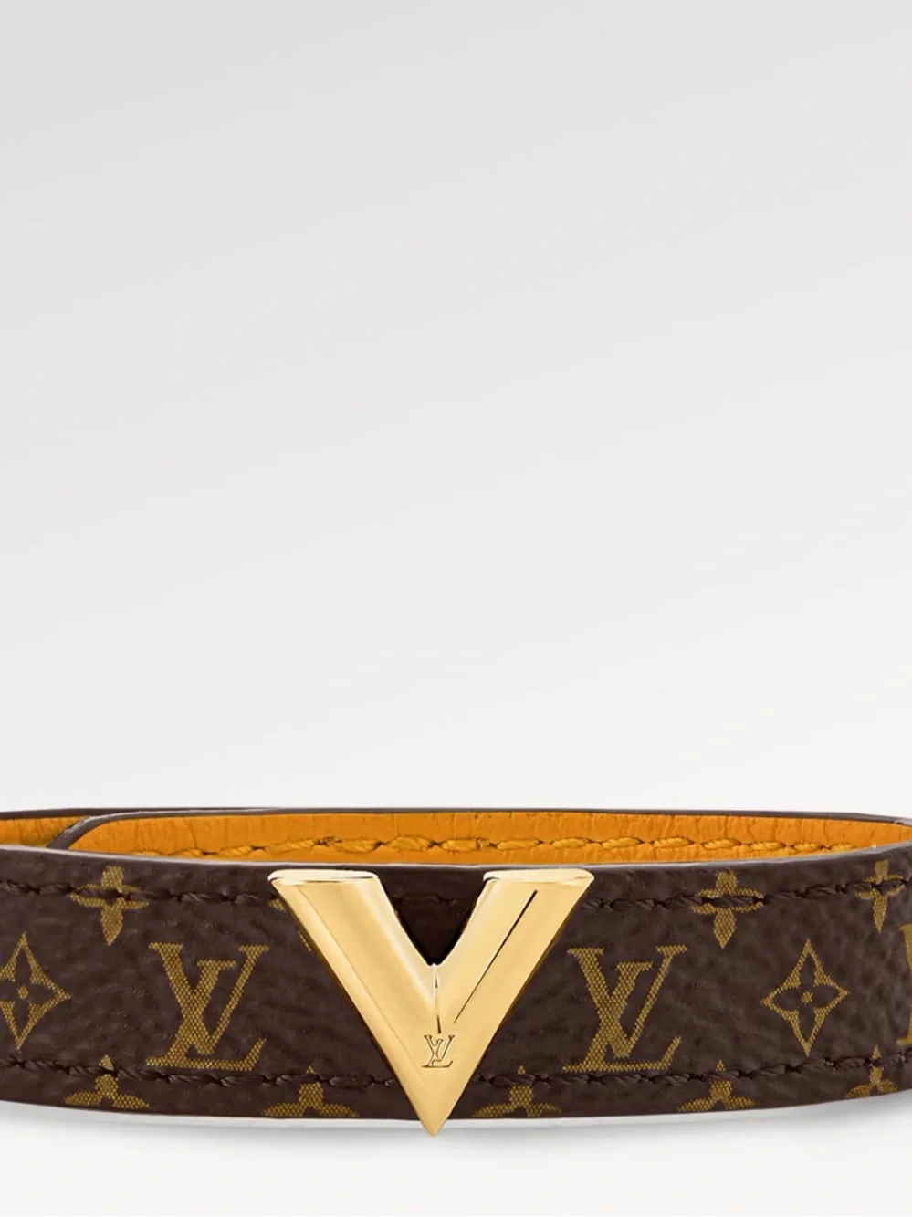Louis Vuitton Brown Monogram essential V bracelet